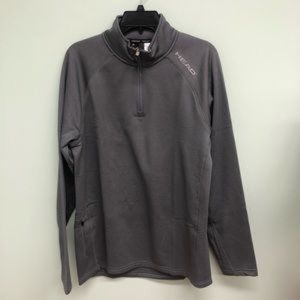 Head | Men's Quarter Zip Pullover Sweater | Grey | Various Sizes